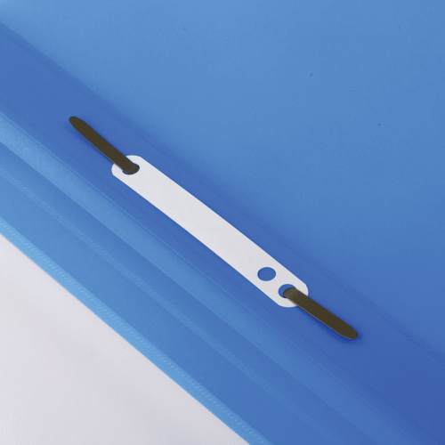 Скоросшиватель пластиковый BRAUBERG, А4, 130/180 мкм, голубой фото 7