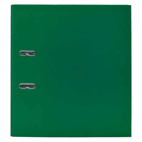 Папка-регистратор ОФИСМАГ, с арочным механизмом, покрытие из ПВХ, 50 мм, зеленая фото 5