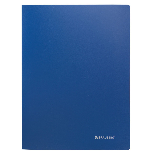 Папка BRAUBERG "Office", 80 вкладышей, 0,8 мм, синяя фото 2
