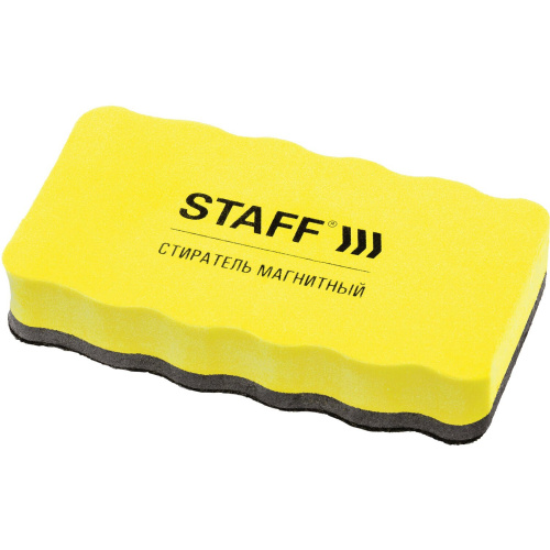 Стиратели магнитные для магнитно-маркерной доски STAFF "Basic", 57х107 мм, 5 шт., желтые фото 8