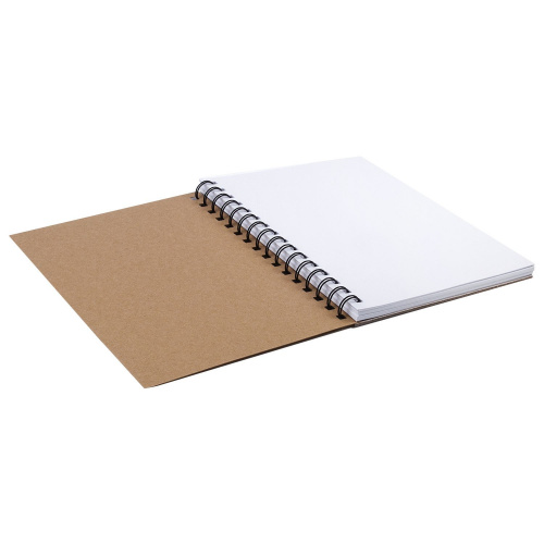 Скетчбук BRAUBERG, белая бумага 150г/м2, 148х210мм, 30л, гребень фото 3
