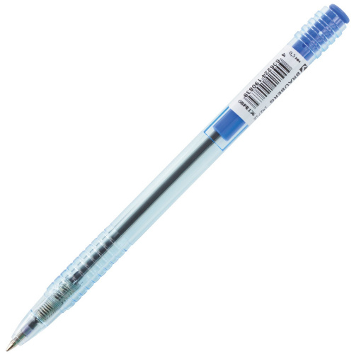 Ручка шариковая масляная автоматическая BRAUBERG "Click Blue", линия письма 0,5 мм, синяя фото 8