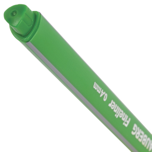 Ручка капиллярная (линер) BRAUBERG "Aero", трехгранная, линия письма 0,4 мм, светло-зеленая фото 4