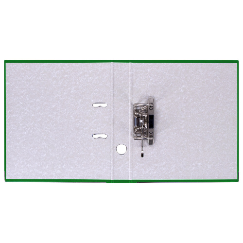 Папка-регистратор BRAUBERG, покрытие пластик, 50 мм, с уголком, зеленая фото 3