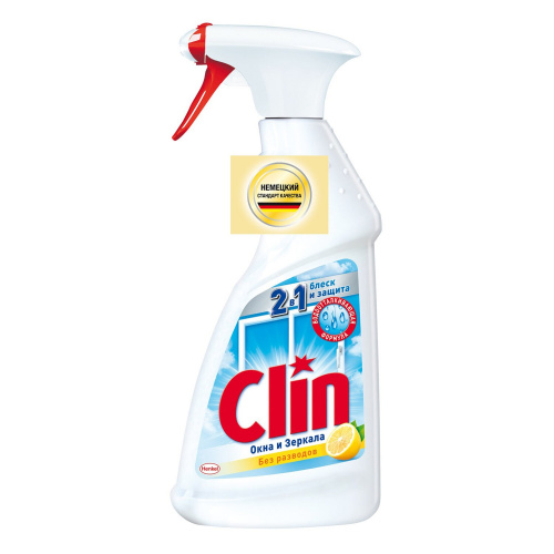 Моющее средство для стекол и зеркал "Clin" Лимон 500 мл фото 4