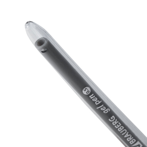 Ручка гелевая BRAUBERG DIAMOND, линия письма 0,25 мм, черная фото 6