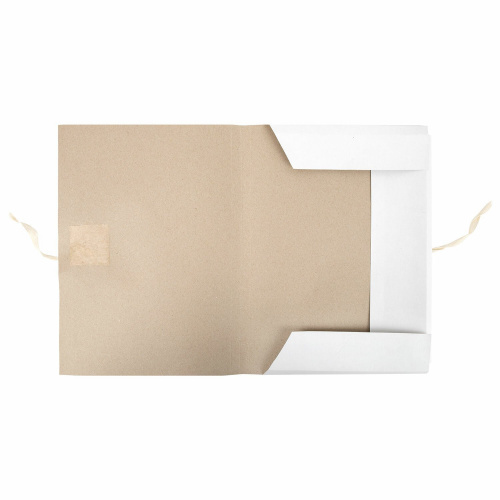 Папка для бумаг с завязками картонная STAFF, плотность 220 г/м2, до 200 л. фото 9