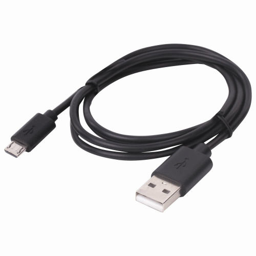 Кабель SONNEN, USB 2.0-micro USB, 1 м, медь, для передачи данных и зарядки, черный фото 2