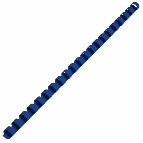 Пружины пластиковые для переплета BRAUBERG, 100 шт., 12 мм, для сшивания 56-80 л., синие фото 5