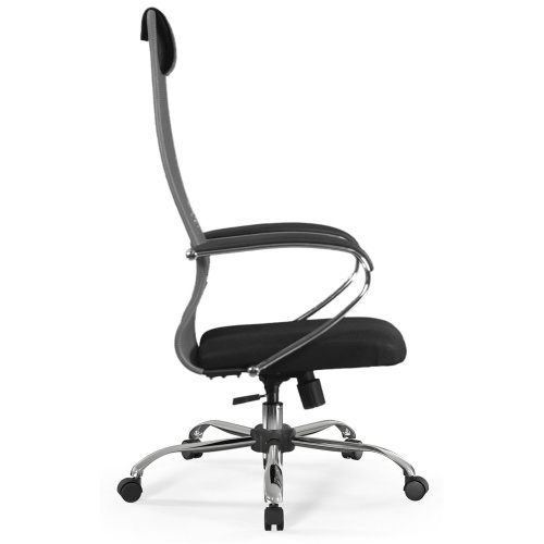 Кресло офисное BRABIX PREMIUM "Ultimate EX-800" хром, плотная двойная сетка Х2, черное/серое, 532912 фото 4