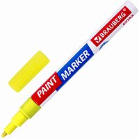Маркер-краска лаковый BRAUBERG EXTRA (paint marker), 2 мм, желтый