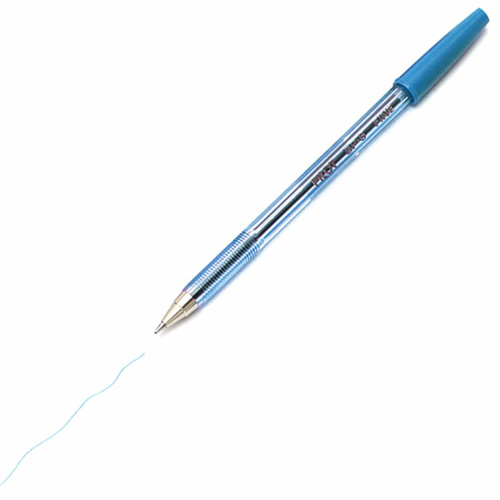 Ручка шариковая масляная PILOT "BP-S", корпус тонированный, узел 0,7 мм, линия письма 0,32 мм, синяя фото 2