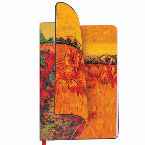 Ежедневник недатированный B6 (127х186 мм), BRAUBERG VISTA, под кожу, гибкий, 136 л., "Van Gogh" фото 8