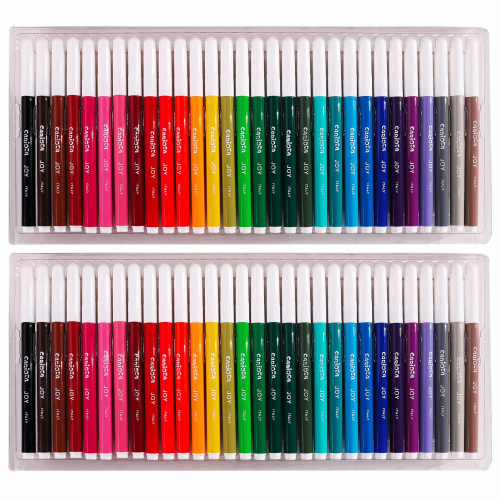 Фломастеры CARIOCA "Joy", 60 шт., 30 цветов, суперсмываемые, картонная коробка с ручкой фото 2