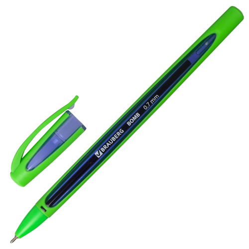 Ручка шариковая масляная BRAUBERG "BOMB GT Color", корпус ассорти, линия письма 0,35 мм фото 6