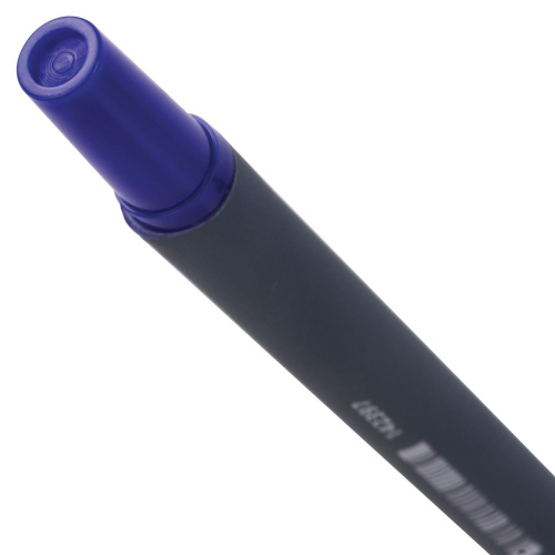 Ручка шариковая STAFF "EVERYDAY", корпус прорезиненный синий, узел 0,7 мм, синяя фото 6