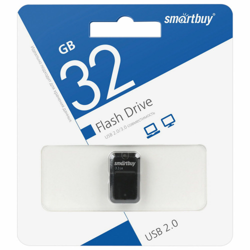 Флеш-диск SMARTBUY Art, 32 GB, USB 2.0, черный
