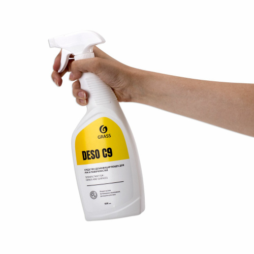 Антисептик жидкий для рук и поверхностей спиртосодержащий "GRASS" DESO C9 600 мл фото 6