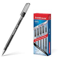 Ручка гелевая ERICH KRAUSE "G-Ice", черная, корпус прозрачный, игольчатый узел 0,5 мм, линия 0,4 мм