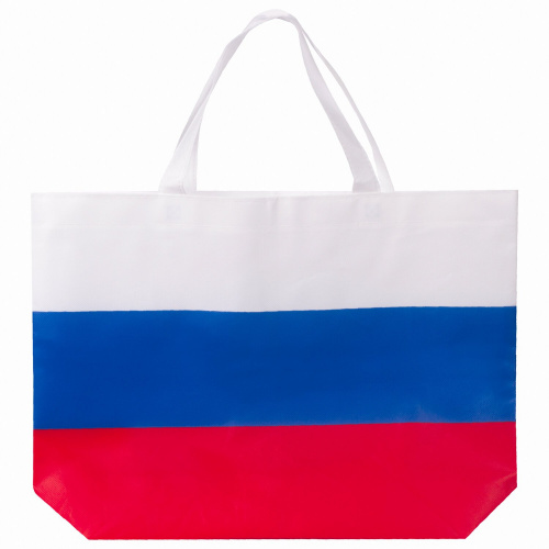 Сумка BRAUBERG "Флаг России", триколор, 40х29 см, нетканое полотно