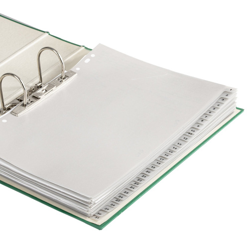 Разделитель пластиковый BRAUBERG, А4, 31 лист, цифровой 1-31, оглавление, серый фото 5