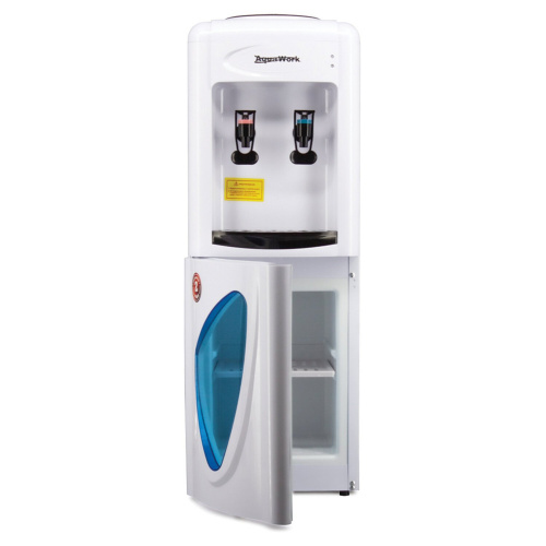 Кулер-водонагреватель AQUA WORK 0.7-LKR, напольный, шкаф, 2 крана, белый, без охлаждения фото 7