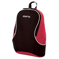Рюкзак STAFF FLASH, 40х30х16 см, универсальный, черно-красный