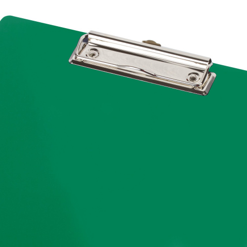 Доска-планшет BRAUBERG "Contract", А4, сверхпрочная с прижимом, пластик, зеленая фото 3