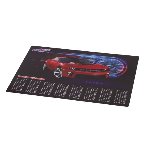 Настольное покрытие ЮНЛАНДИЯ "Red Car", А3+,  46x33 см, пластик фото 2