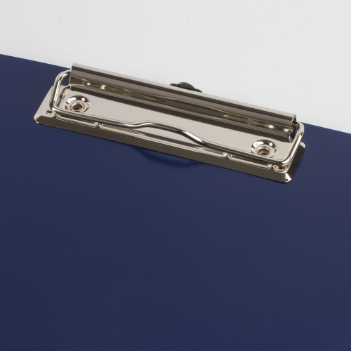 Папка-планшет BRAUBERG "Contract", А4, с прижимом и крышкой, пластиковая, синяя, сверхпрочная фото 5