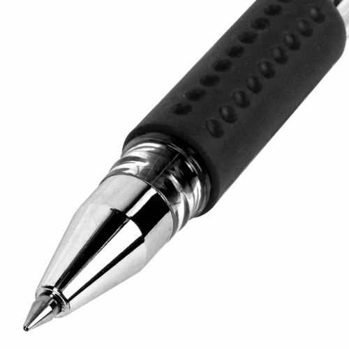 Ручка гелевая с грипом BRAUBERG "EXTRA GT", ЧЕРНАЯ, стандартный узел 0,5 мм, линия 0,35 мм, 143917 фото 3