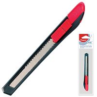 Нож канцелярский MAPED "Start", 9 мм, фиксатор, корпус черно-красный, европодвес