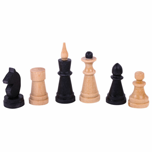 Шахматы, шашки, нарды (3 в 1) ЗОЛОТАЯ СКАЗКА, доска 40х40 см, деревянные фото 2