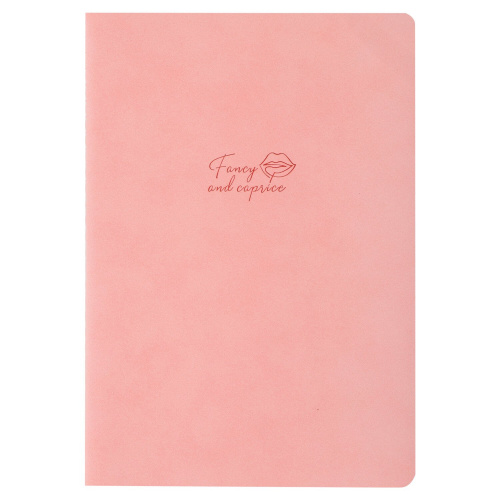 Тетрадь BRAUBERG CAPRISE, 48 л., A5, 147х210мм, в клетку, обложка кожзам, сшивка, розовый фото 8