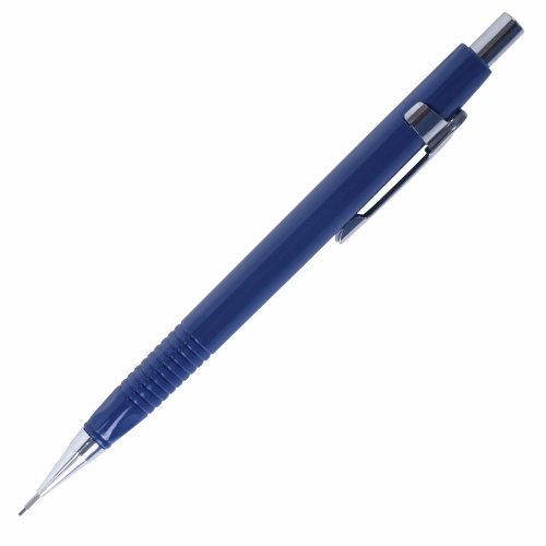 Набор BRAUBERG: механический карандаш, трёхгранный синий корпус, 12 штук, блистер фото 3