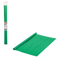 Бумага гофрированная (креповая) BRAUBERG, 32 г/м2, зеленая, 50х250 см, в рулоне