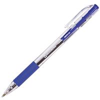 Ручка шариковая масляная автоматическая с грипом BRAUBERG "Click", линия письма 0,5 мм, синяя