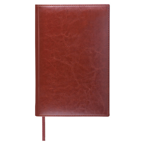 Ежедневник недатированный BRAUBERG "Imperial", А6, 100х150 мм, под кожу, 160 л., коричневый фото 6