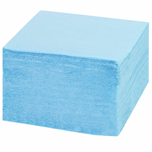 Салфетки бумажные LAIMA, 250 шт., 24х24 см, синие (пастельный цвет), 100% целлюлоза фото 7