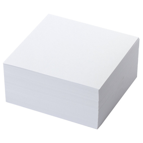Блок для записей STAFF, в подставке прозрачной, куб 9х9х5 см, белизна 90-92%, белый фото 6