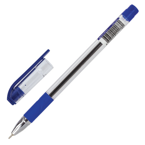 Ручка шариковая масляная с грипом BRAUBERG "Max-Oil", линия письма 0,35 мм, синяя фото 9