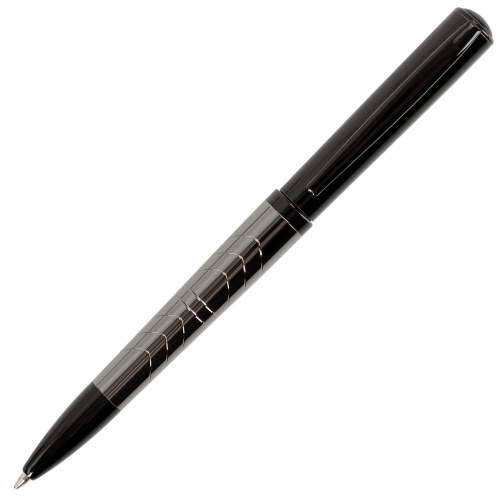 Ручка подарочная шариковая GALANT "PUNCTUM", корпус черный/оружейный металл, детали черные, синяя фото 2