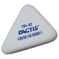 Ластик FACTIS, 45х35х8 мм, белый, треугольный
