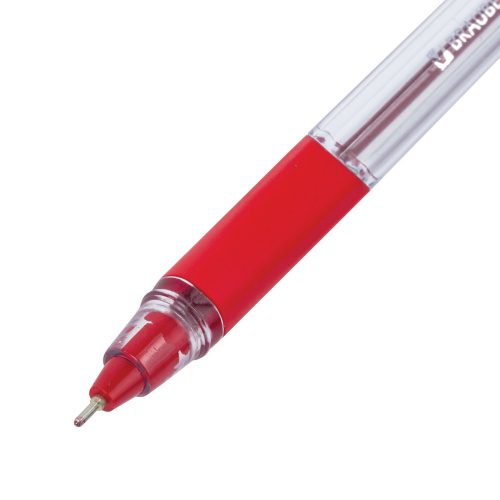 Ручка шариковая масляная BRAUBERG "Extra Glide GT", трехгранная, линия письма 0,35 мм, красная фото 8
