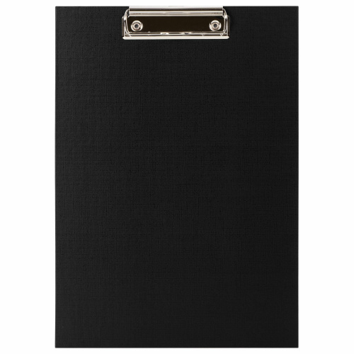 Доска-планшет STAFF "EVERYDAY", А4 , картон/бумвинил,  с прижимом, черная фото 4