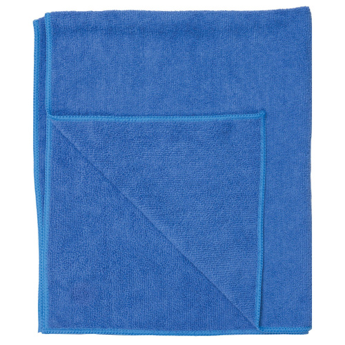Тряпка для мытья пола из микрофибры LAIMA, 70х80 см, синяя фото 3