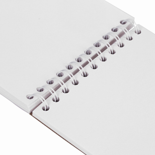 Скетчбук BRAUBERG, акварельная белая бумага 200г/м ГОЗНАК, 145х205мм, 40л, гребень подложка фото 3