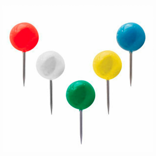 Силовые кнопки-гвоздики BRAUBERG, цветные (шарики), 50 шт., в картонной коробке фото 5