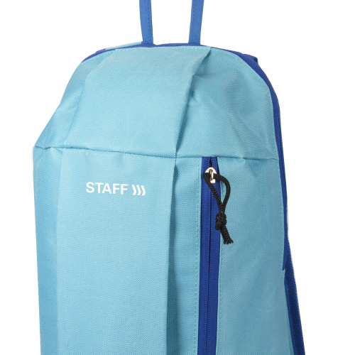 Рюкзак STAFF "AIR", 40х23х16 см, голубой с синими деталями фото 9