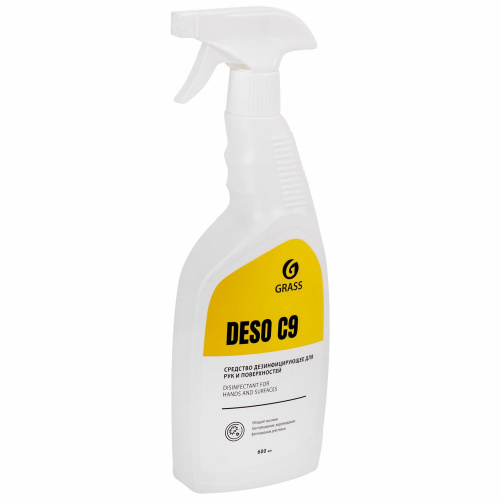 Антисептик жидкий для рук и поверхностей спиртосодержащий "GRASS" DESO C9 600 мл фото 2